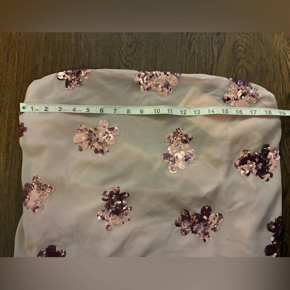 Peppermayo NWT Sweet Escape Sequin Strapless Maxi Dress in Baby Pink- Size US 18 - Picture 14 of 16